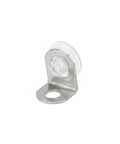 Heavy Duty Stainless Steel L Brackets For Cabinets And Shelves, Reinforced Corner Support Plates With Screws close-up view of a bracket.