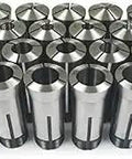 24 Piece 5C Round Collet Set For 3 To 26 Mm In 1 Mm Increments, Hardened Tool Steel And Precision Ground, Internal And External Threads