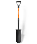 Heavy Duty 45 Inch Orange Fiberglass Handle Spade Shovel For Digging And Trenching In The Backyard Go To Beast Digging Tool