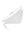 Plastic Spiral Pusher Kit 10 Pcs For Vending Machines With White Scrapers, Easy Install, Universal Compatibility, 5cm white plastic pusher