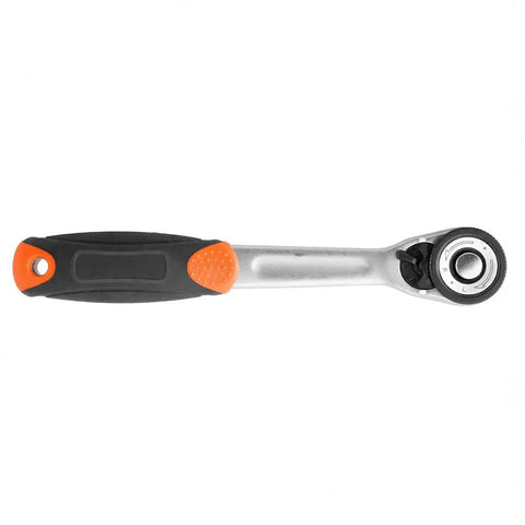 One Quarter Inch Magnetic Socket Wrench Set With Chrome Vanadium Steel Bits showing non-slip handle, durable home repair tool.