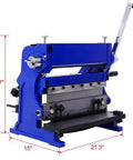 All-In-One Sheet Metal Brake 12 Inch 3 In 1 Shear Brake Roll Machine with 15.7 inch height and 21.3 inch width