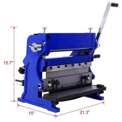 All-In-One Sheet Metal Brake 12 Inch 3 In 1 Shear Brake Roll Machine with 15.7 inch height and 21.3 inch width