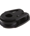 Black Stainless Steel Single Pulley Wheel Sheave Bearing Block for Sailboats Marine Hardware Replacement Part, side view