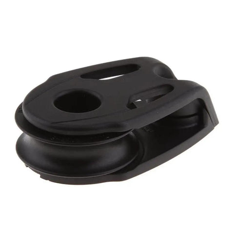 Black Stainless Steel Single Pulley Wheel Sheave Bearing Block for Sailboats Marine Hardware Replacement Part, side view