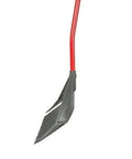 Heavy Duty Garden Rake That Slays Leaves And Debris With Ease featuring sturdy tines, ergonomic handle, black rake head with red pole
