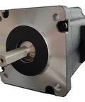 Beast Mode 400W 48V BLDC Motor for NEMA 24 Frame 3000 RPM with 8mm shaft, close-up view of flange and shaft