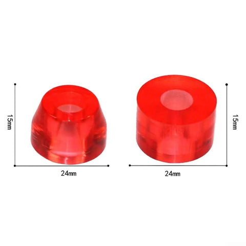 Four Pack Skateboard Pivot Cups Replacement Kit With PU Shock Absorber Pads For Longboard Trucks Smooth Ride Upgrade