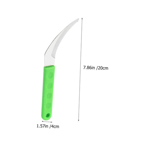 Root Digger Sickle With Serrated Hook For Weeds And Lawn Care Garden Tools Set Steel Scythes With Green Non-Slip Grip, 7.86in