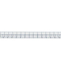 Wire Mesh Cable Tray 2-Pack, Electro Zinc Plated Silver Steel, Cuttable Metal Cable Tray for Cable Management, product image