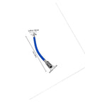 Heavy Duty Truck Trailer Air Line Hose Assembly With Quick Connect Brake Fittings Built In Leak Proof Protection Blue Zinc Alloy Pu Material For Simple Plug And Play Top Quality Installation Fits Most Semi Trucks And Trailers Safely, 11 in hose