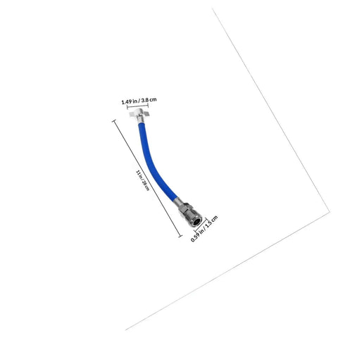 Heavy Duty Truck Trailer Air Line Hose Assembly With Quick Connect Brake Fittings Built In Leak Proof Protection Blue Zinc Alloy Pu Material For Simple Plug And Play Top Quality Installation Fits Most Semi Trucks And Trailers Safely, 11 in hose