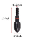 12 Pack Archery Field Points 100 And 125 Grain Screw In Arrow Tips For Recurve Bow, Compound Bow And Crossbow, 1.3 inch, rubber O ring