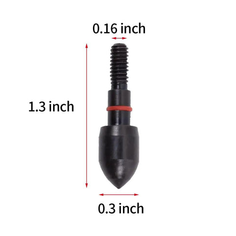 12 Pack Archery Field Points 100 And 125 Grain Screw In Arrow Tips For Recurve Bow, Compound Bow And Crossbow, 1.3 inch, rubber O ring