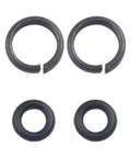 Two Pack Wrench Retainer Ring Kit With O Ring For 1/2 Inch Square Drive Sockets, shown with retainer rings and O rings