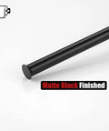 Close-up of Matte Black Stainless Steel Toilet Paper Storage Stand That Holds 3 Rolls Thick Zero Point Eight Millimeter Frame Built Tough