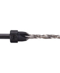 Killer 5 Piece Countersink Set For Screw Sizes 4 Through 12 Adjustable Four Cutter Drill Bit, single drill bit showing twist design.
