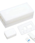 Polymer Clay Bead Roller And Hole Maker Set for round beads 4mm 6mm 8mm, white plastic mold kit for DIY jewelry making crafts