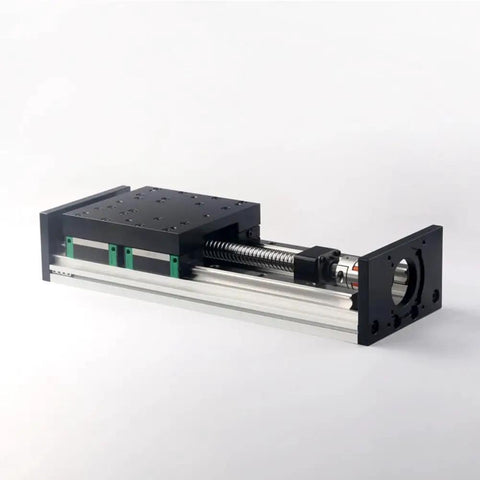 Beefy Heavy Duty CNC Linear Motion Module With Double Rail Ball Screw Actuator, 100mm Stroke, ultra precise positioning in aluminum