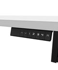 Control panel of Badass L Shape Standing Desk With Smooth Height Adjustment 72 Inch Wide featuring preset height buttons.