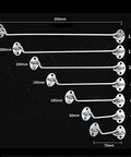Rock Solid Sus 304 Stainless Steel Barn Door Latch With Hook And Eye Design showing various sizes from 3" to 14" for heavy duty use.