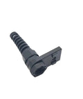 Aluminum CNC Rear Umbilical PG7 Adapter Mount For Voron 2.4 Trident And Legacy 3D Printers, Spiral Cable Gland, High Precision Cable Strain Relief, Beefy Built To Last Quick Mount For Custom Builds. black rear adapter with spiral cable gland