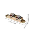 Buttersmooth Double Wheel Bottom Roller For Sliding Doors And Windows Heavy Duty Flat Groove Setup showing measurements and design.