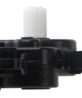 Left Driver Side HVAC Blend Door Actuator For 2015 To 2019 Kia Soul And Soul Electric, black plastic side view.