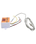 Smart Temperature Controller W3003 Thermostat 0 To 450 Celsius With Zero Point One Degree Precision Multi Voltage Compatible 12V 24V 220V Pro Grade Industrial Control Gear For Fast Response, orange plastic 60x45x31mm thermostat with probe and wires