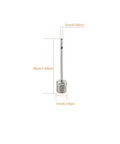 Metal ball needle from Pump Needle Kit Adapter Set For Portable Tire Inflator And Air Compressor with dimensions labeled