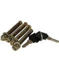 Bolts and keys for 15 Inch Wire Enclosure With Removable Door Beefy Heavy Duty Neutral Finish Surface Mount
