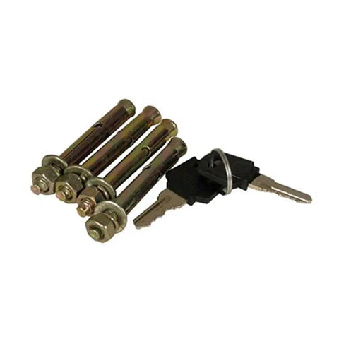 Bolts and keys for 15 Inch Wire Enclosure With Removable Door Beefy Heavy Duty Neutral Finish Surface Mount