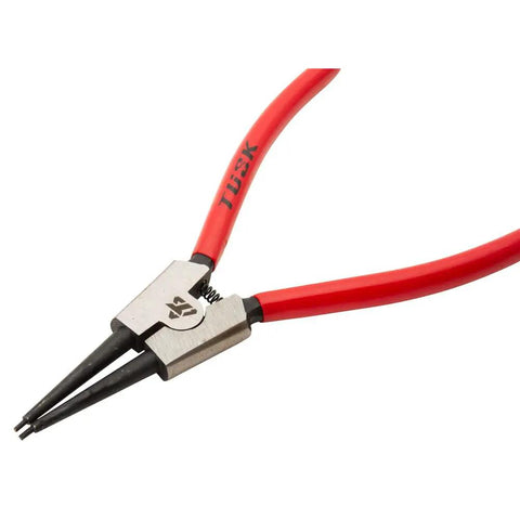 Close-up of Heavy Duty Snap Ring Plier Set Four Piece Stainless Steel Includes 45 Degree Internal And External Pliers And Straight Internal And External Pliers