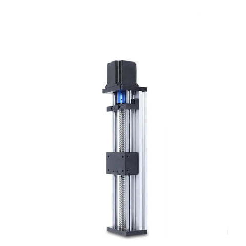 Rock-Solid High-Precision Linear Guide Slide Table With Ball Screw Motion Rail 300mm Stroke for CNC Router showing vertical setup