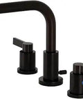 Oil Rubbed Bronze 8 Inch Widespread Bathroom Faucet With Pop Up Drain, Solid Brass Construction, Drip Free Ceramic Disc Cartridge