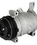 Premium Heavy Duty Quiet AC Compressor Pump Fits Chevrolet Tahoe Suburban And GMC Yukon 2000 To 2013 5.3L Engine shown externally.