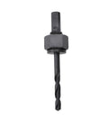 Super Cool Wooden Door Lock Installation Kit With Carbon Steel Saw Blades And Guide Template For Easy Deadbolt Setup On Doors, Fits Multiple Sizes. Black carbon steel drill bit with hex shank for wood door deadbolt installation