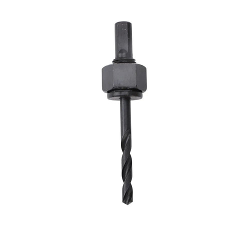 Super Cool Wooden Door Lock Installation Kit With Carbon Steel Saw Blades And Guide Template For Easy Deadbolt Setup On Doors, Fits Multiple Sizes. Black carbon steel drill bit with hex shank for wood door deadbolt installation