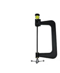Portable C Type Hardness Tester Slick One Hand Operation Rock Solid Accuracy Lightweight Compact Design Data Lock Feature showing adjustable anvil setup.
