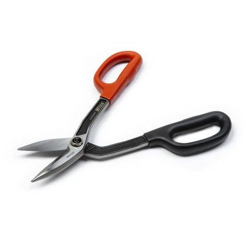 10 Inch Offset Pattern Tinner Snips Heavy Duty Precision Cutting Tool For Aluminum Sheet Metal And Home Improvement Projects on white background