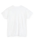 Back view of Outrigger Canoe Sunset Molokai Hawaii Tee Unisex Heavy Cotton Shirt White Size Large With Relaxed Fit And Smooth Seamless Body