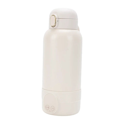 Top Shelf Portable Milk Warmer With Hella Quick 50W Heating Cordless Rechargeable Baby Bottle Heater featuring a sleek white design.