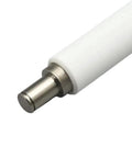 Pro Grade Heavy Duty Platen Roller Replacement For Zebra ZT200 ZT210 ZT220 ZT230 Thermal Printers close-up view of white roller end.