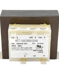 Close-up of a 40VA 208V 240V to 24V ducted air conditioner isolation transformer for pro grade industrial HVAC systems HCT-09E0BB03299