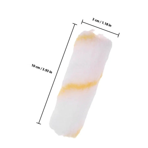 Twenty Piece Mini Paint Roller Kit Featuring Slick High Density Foam Covers Crafted For Tight Spots And Smooth Wall Jobs A foam roller cover for painting.