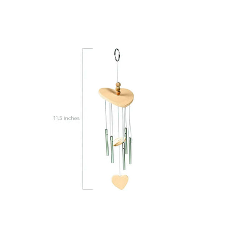 Paint Your Own Wood Wind Chimes Craft Kit With Twelve Unfinished Wind Chimes Featuring Circle Heart And Star Designs For Kids