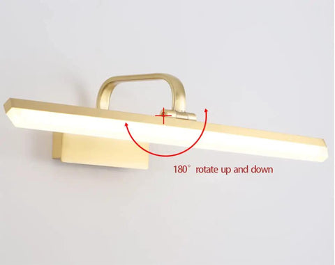 Dope Antique Brass Arc Arm Wall Sconce With Long Acrylic Linear Picture Light In Gold Gallery Artwork Adjustable Warm Light 50 CM Length 180 Degree Rotatable Hinge Modern Vanity Lighting For Hallway Or Living Room