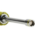 Close-up of 2-In-1 Hex Nut Driver With Magnetic Retention, 1/4-Inch And 5/16-Inch Bits, showing color-coded band and no-slip grip.