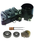 Top Tier Alternator Kit With Regulator Brush Holder Bearings And Slip Ring For Acura Honda Fits 1988 To 1997 parts including regulator and bearings.