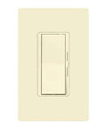 Smooth Flicker Free Led Dimmer Switch With Matching Almond Wallplate Included For Hassle Free Single Pole Or Three Way Wiring Setup Rated Up To One Fifty Watts For Top Notch Room Lighting, front view.